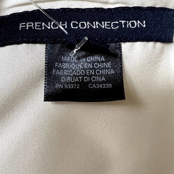 French Connection Mini Sheath Dress Summer White Womens Size 6 - Picture 14 of 15